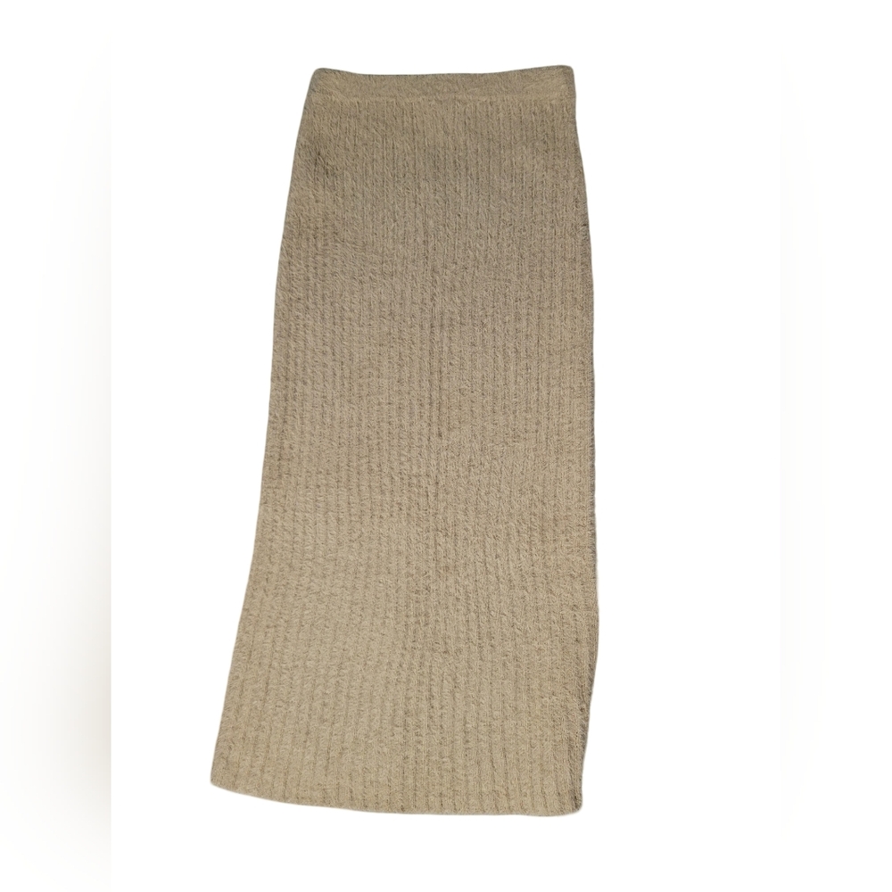 Urban Outfitters Cream Ribbed Maxi Skirt - Picture 4 of 8